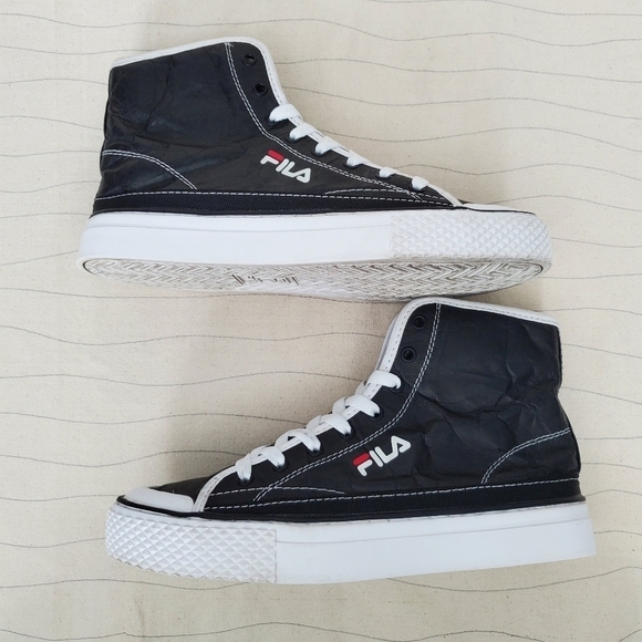 Fila Womens Monroe Mid SP Shoes Black White Casual Sneakers 5CM01101-014 Sz 7.5 - Picture 9 of 11